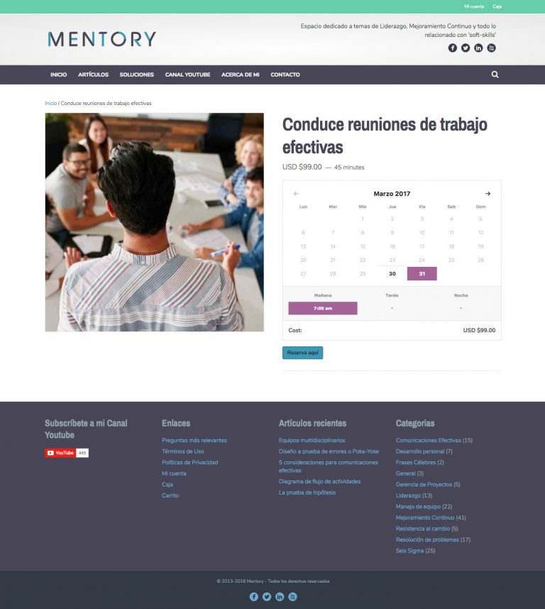 mentory-booking